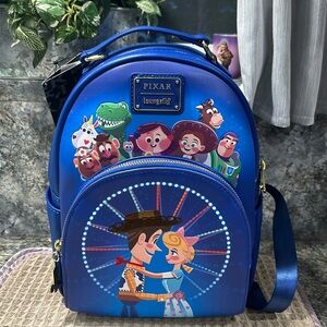 Pixar x Loungefly Toy Story Ferris Wheel Mini Backpack Woody & Bo Peep NWT